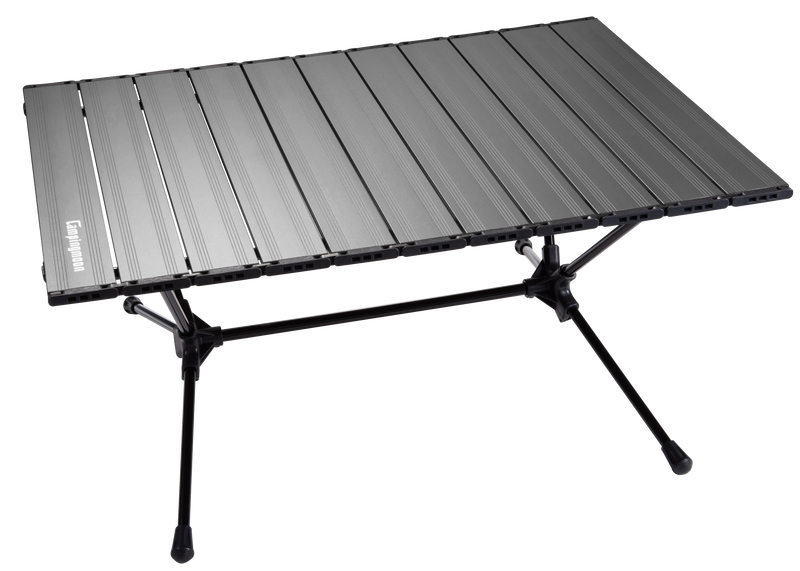 Load image into Gallery viewer, T-520-BK Roll UP Camping Table Lightweight Foldable Aluminum with Carrying Bag