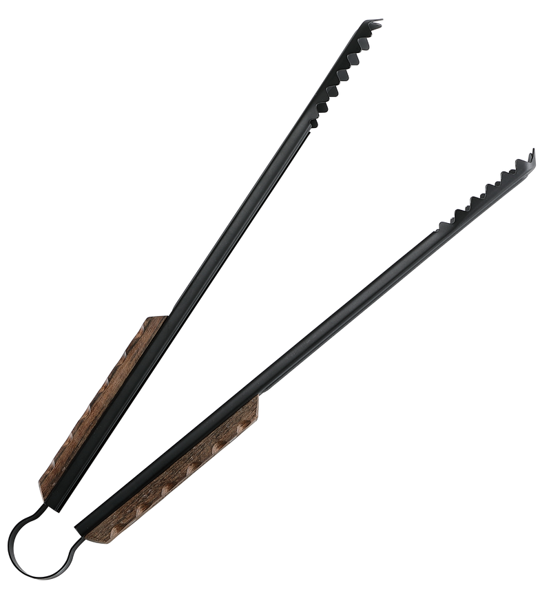 Load image into Gallery viewer, BKMS-41 16-inch Length Fireplace Firewood Tongs with Scissor Shape Serrated Log Claw Tongs for Bonfire Campfire Fire Pit with Wood Hand