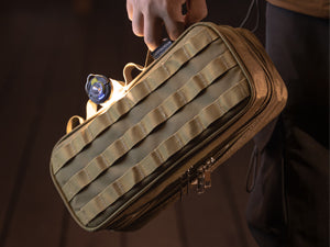 Easy to carry Lightweight and easy to carry design. Soft loop straps securely lift heavier gear, reducing hand fatigue.