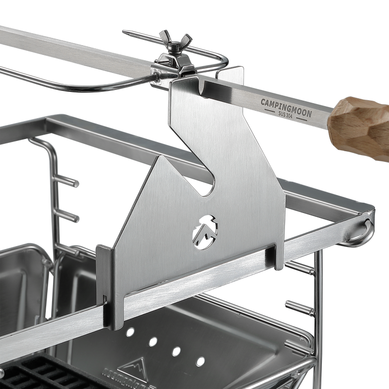 Load image into Gallery viewer, MK-60 Hand Movement Rotisserie Grill with Wooden Handle