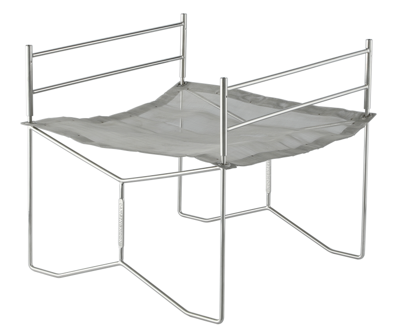 Load image into Gallery viewer, SOLO-201 Stainless Steel Bonfire Stand, B4 Type, with Canvas Case