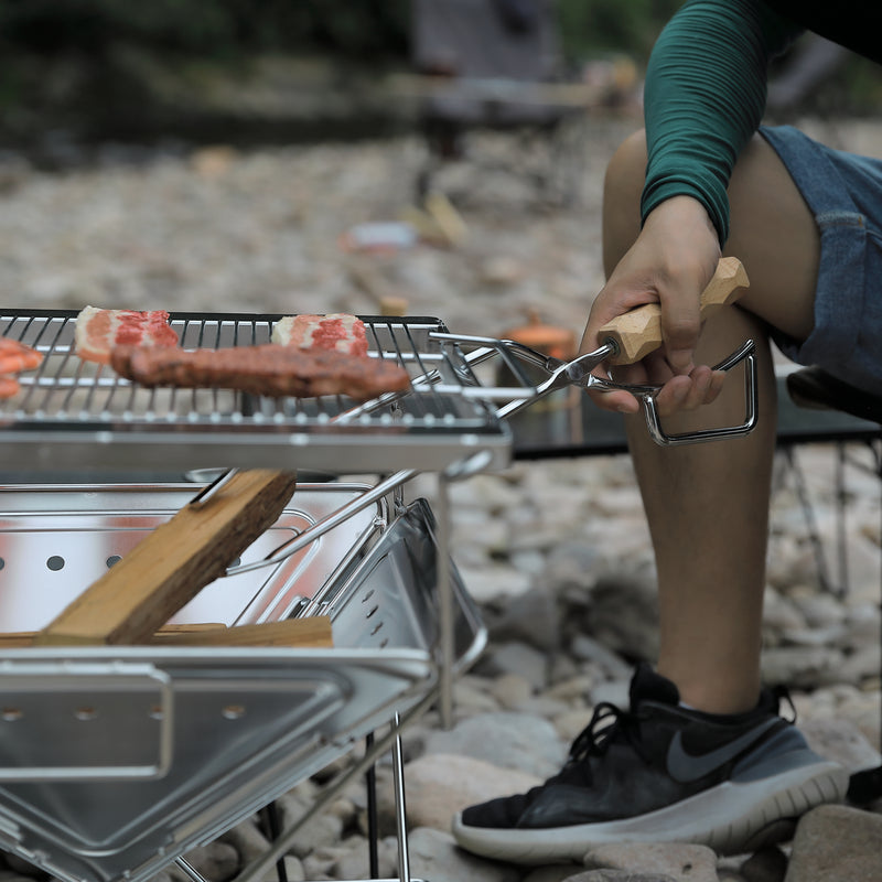 Load image into Gallery viewer, MT-045 3-in-1 Portable Wood Burning Grill & Fire Pit, 16x18", with Bag