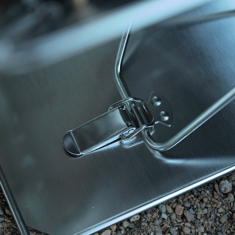 Load image into Gallery viewer, MT-035 3-in-1 Portable Stainless Steel Wood Burning Grill & Fire Pit, 14x15.35-Inch, with Carrying Bag