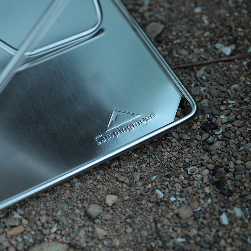 Load image into Gallery viewer, MT-035 3-in-1 Portable Stainless Steel Wood Burning Grill & Fire Pit, 14x15.35-Inch, with Carrying Bag