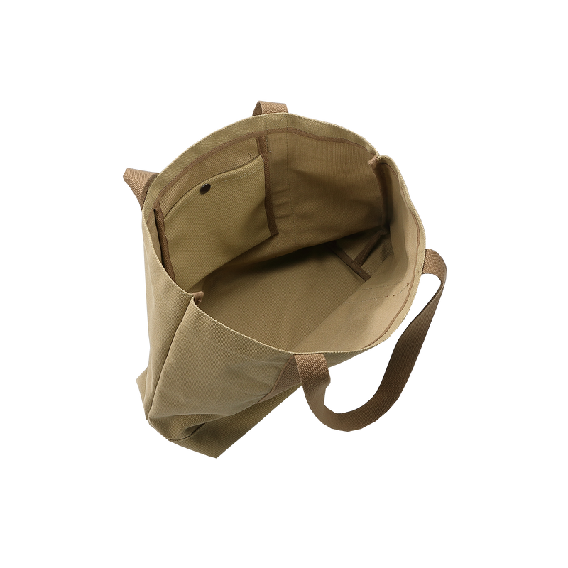 Load image into Gallery viewer, B-189 Open Top Canvas Tote Bag Long Handle Camping Gear Storage Case