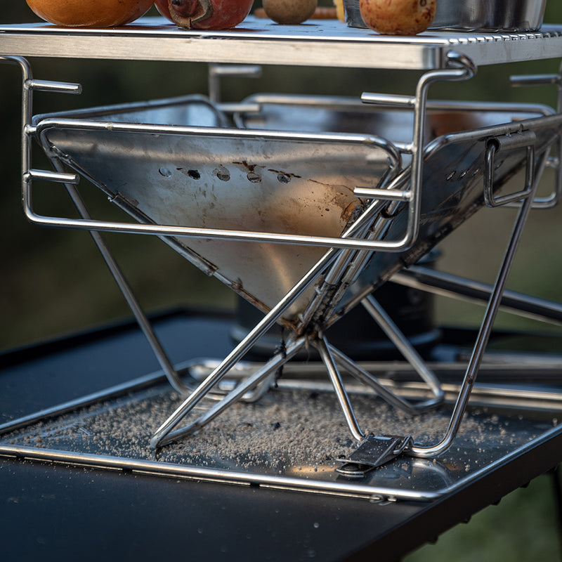 Load image into Gallery viewer, X-MINI-PRO Tabletop Charcoal Grill, 9.65-inch Portable Wood Burning Grill & Fire Pit with Carrying Bag