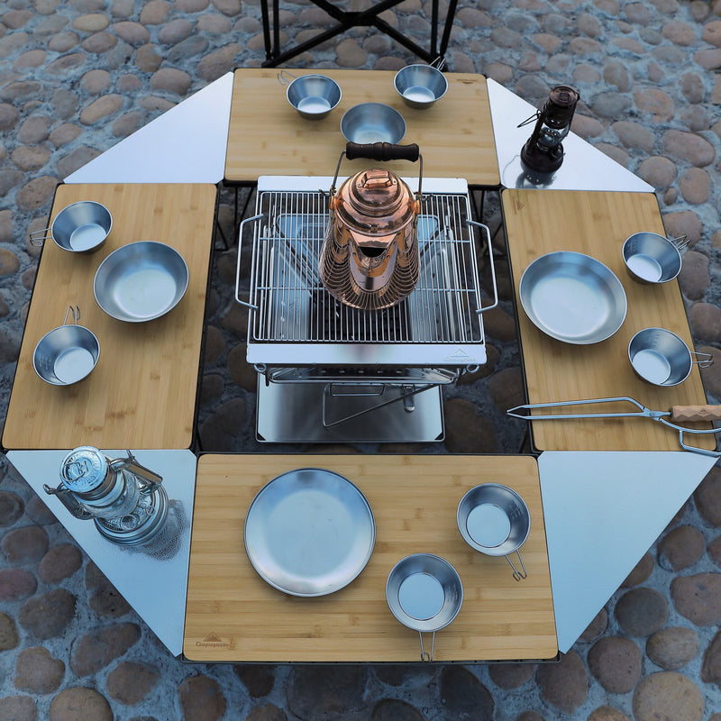 Load image into Gallery viewer, T-2301 Bamboo Top Plate for Camping Field Racks - 23" x 13.2"