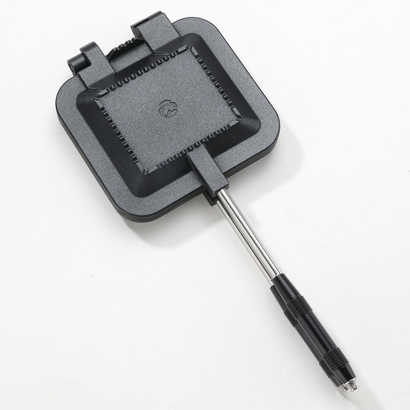 Load image into Gallery viewer, BKTT-1315 Sandwich Maker Hot Sand Single Burner Gas Fire Open Fire Compact Aluminum Black