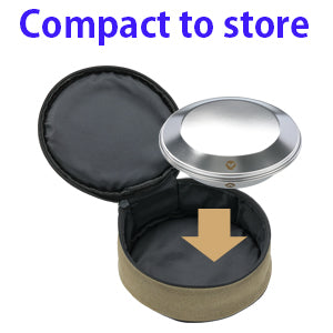 Compact storage
The camping plates and bowls are stackable. You can also use the plate as a lid.