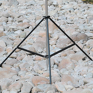 <b>TRIPOD STAND, TIP PROTECTION CAP</b>
Tripod stand makes this lantern pile driver can be used even if it cannot be inserted into the ground.
We use a cap to protect the tip, and with attached carry bag you can take this lantern pile driver to campsite easily.
Made of sturdy steel and easy to pull out.