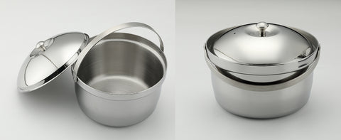 The raised edge returns moisture to the pot.
This structure enhances rice flavor, prevents boil-overs, and simplifies heat control.