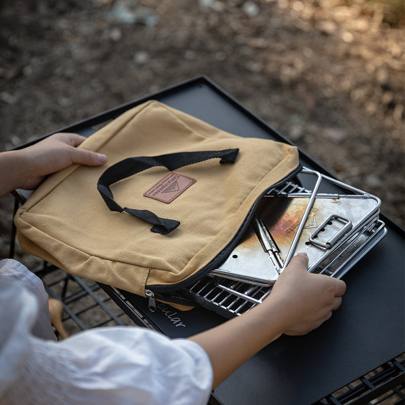 Load image into Gallery viewer, X-MINI-PRO Tabletop Charcoal Grill, 9.65-inch Portable Wood Burning Grill & Fire Pit with Carrying Bag