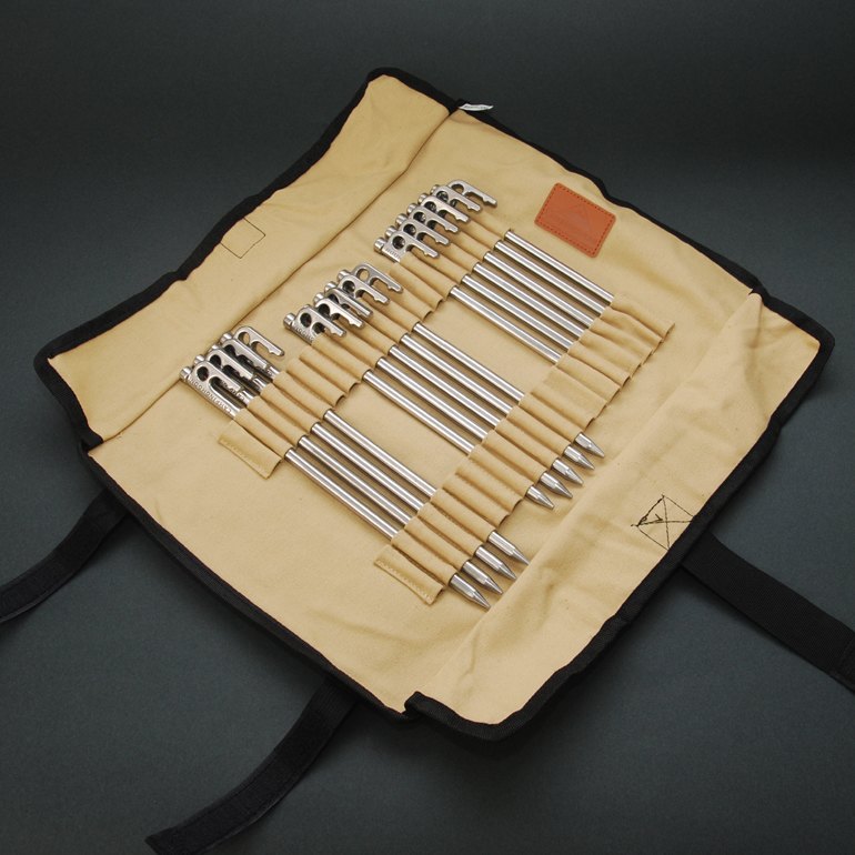 Load image into Gallery viewer, B126 Cotton Canvas Tent Stake Case – Beige (30cm Length)