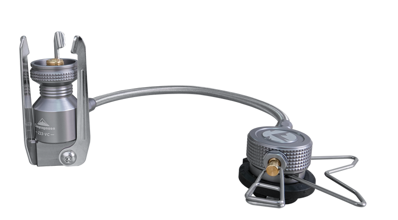 Laden Sie das Bild in Galerie -Viewer, Butan Gasadapter mit Edelstahl-Gasschlauch | Z23-VC