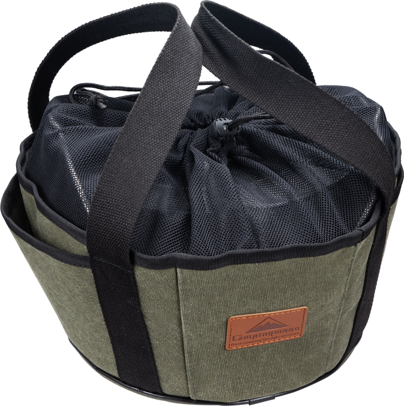 Load image into Gallery viewer, DO-28BK Cotton Canvas Carry Bag for 10-inch Dutch Oven