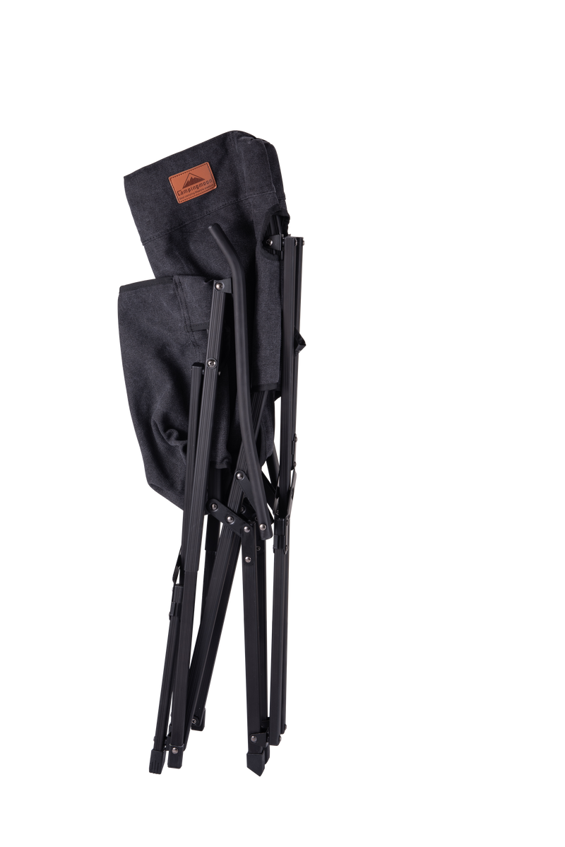 Load image into Gallery viewer, F-1003C-BK Foldable Low Camping Chair - Cotton Canvas in Black