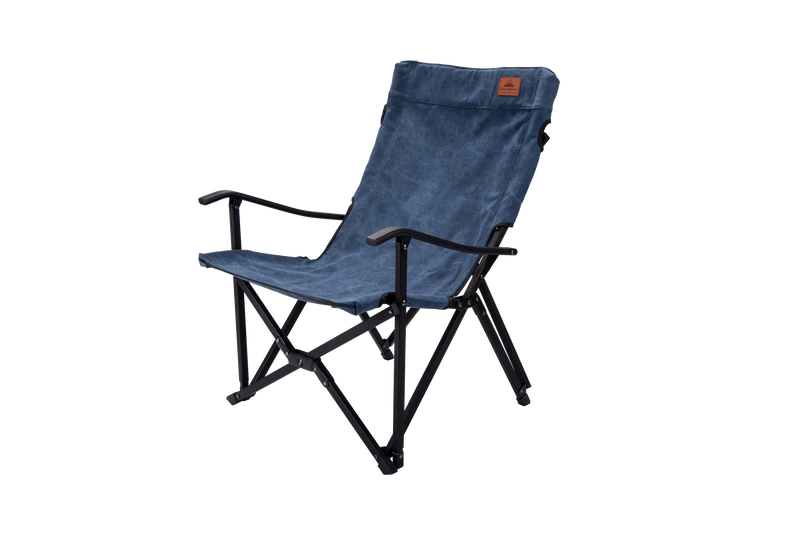 Load image into Gallery viewer, F-1003C-BL Foldable Low Camping Chair - Cotton Canvas in Blue