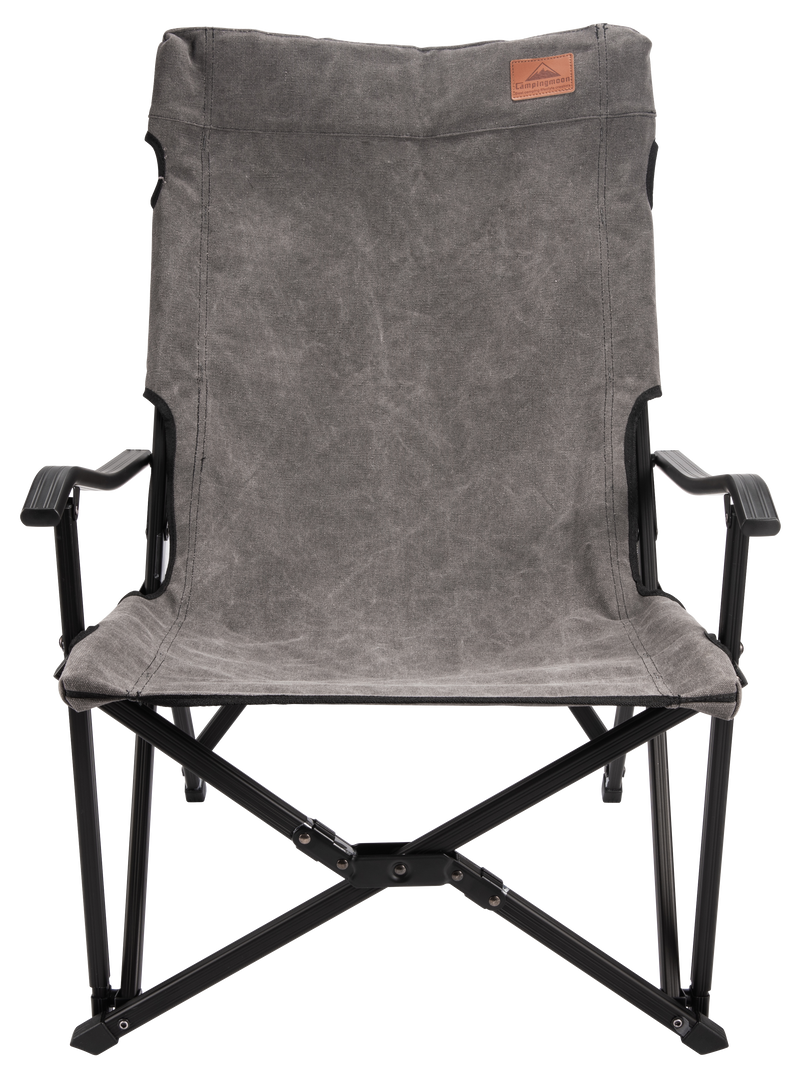 Load image into Gallery viewer, F-1003C-H Foldable Low Camping Chair - Cotton Canvas in Gray