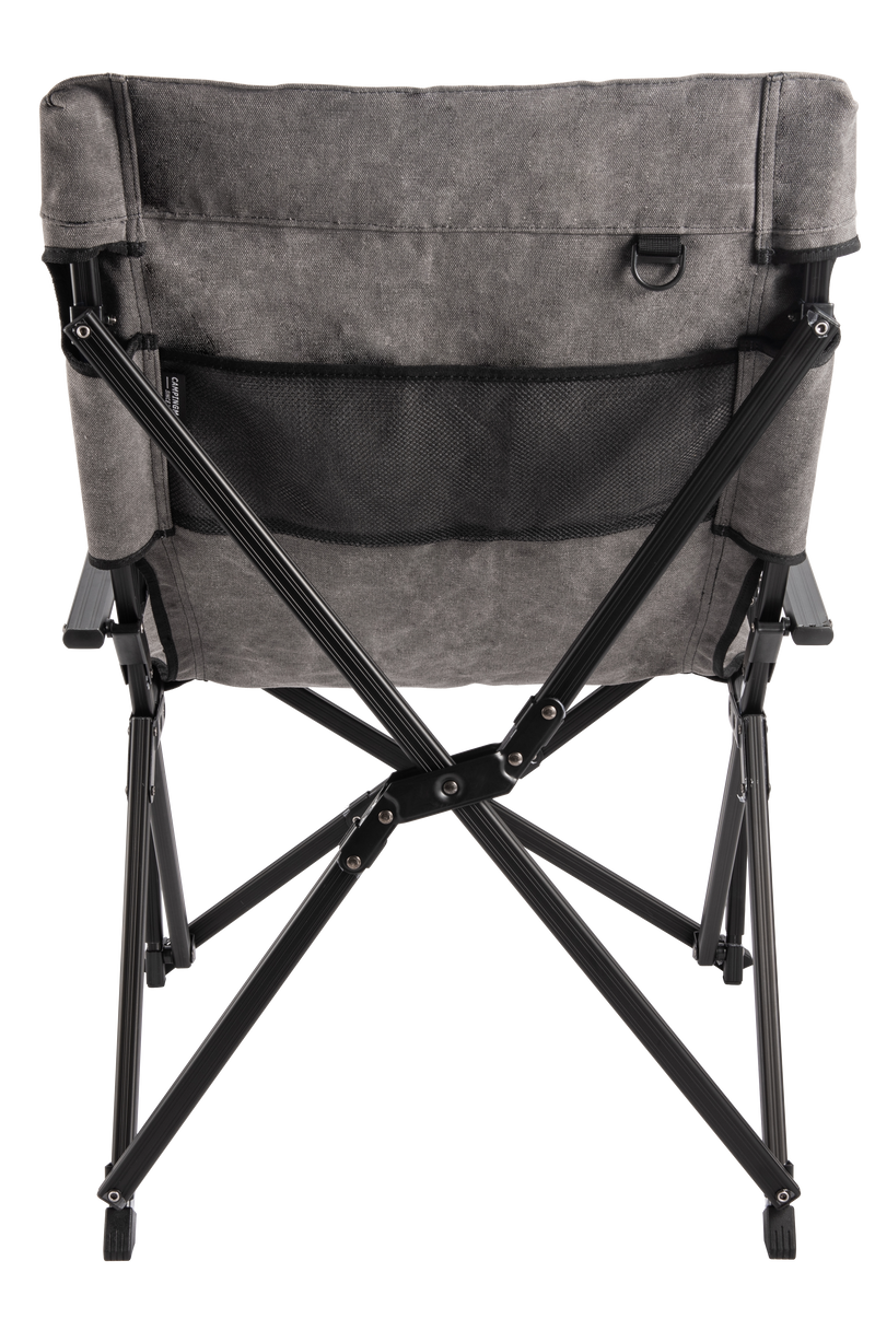 Load image into Gallery viewer, F-1003C-H Foldable Low Camping Chair - Cotton Canvas in Gray
