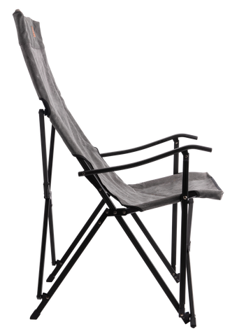 <b>NICELY CURVED BACK</b>
This chair has a nice bent shape in back, when you’re seated and provides comfortable back support.
The seat height is about 17.7''/45cm and total height is 39.5''/100cm, and more suitable for enjoying a bonfire than other high back chairs.