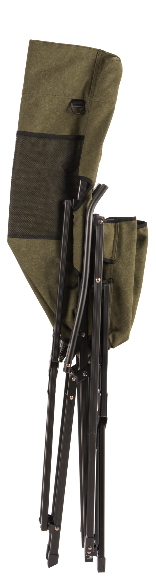 F-1001C-K Foldable Cotton Canvas Camping Chair for Campfire High Back Chair Khaki