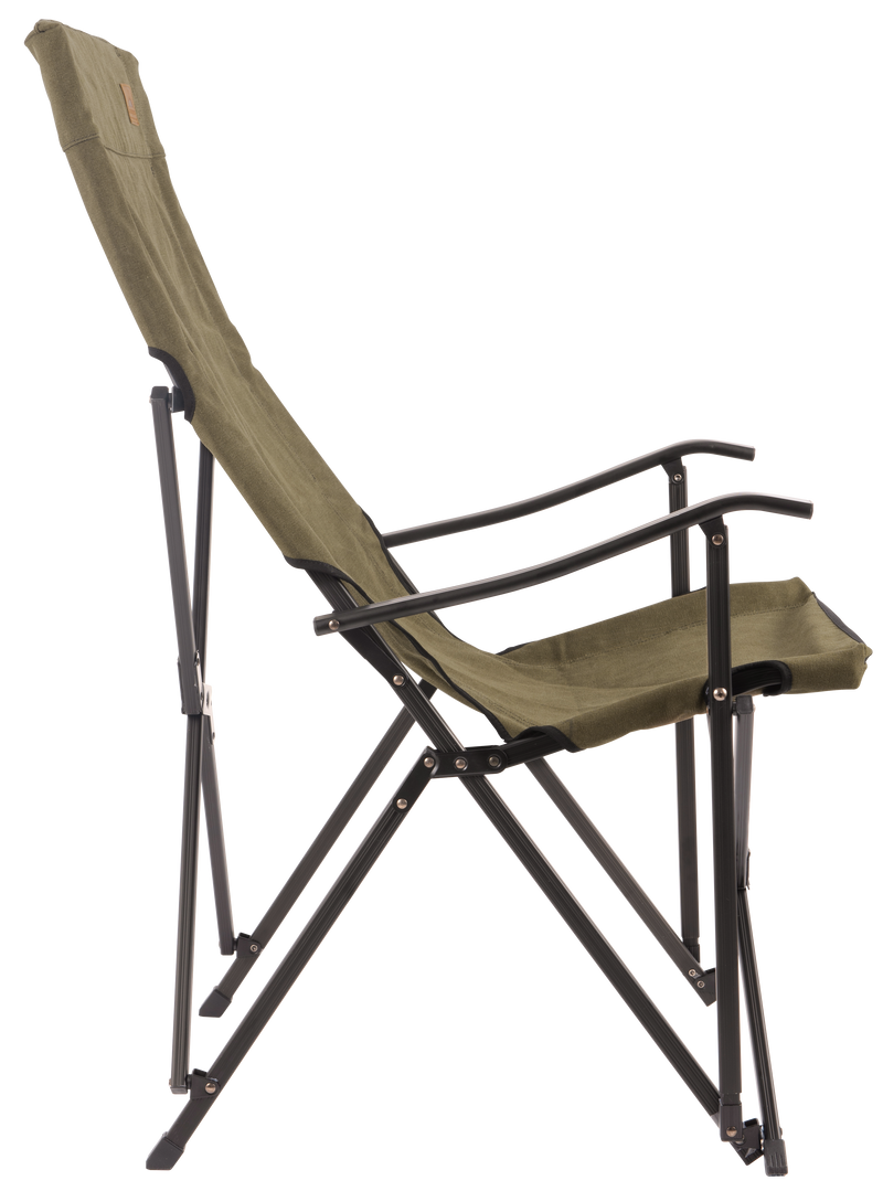 Load image into Gallery viewer, F-1001C-K Foldable Cotton Canvas Camping Chair for Campfire High Back Chair Khaki