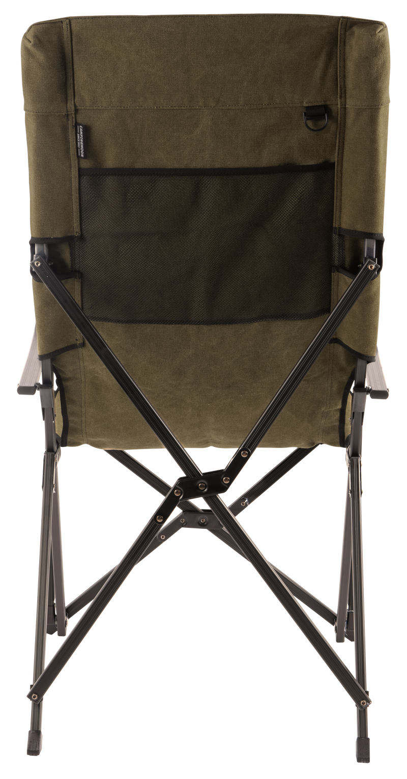 Load image into Gallery viewer, F-1001C-K Foldable Cotton Canvas Camping Chair for Campfire High Back Chair Khaki