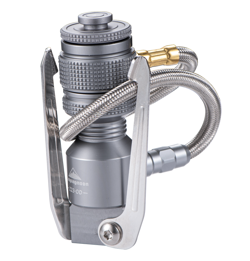 Load image into Gallery viewer, Z23-OD 2-Outlet Remote Stove Adapter for Isobutane Canister, EN417 Lindal Valve