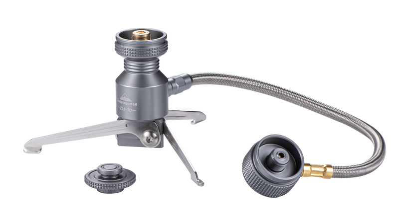 Load image into Gallery viewer, Z23-OD 2-Outlet Remote Stove Adapter for Isobutane Canister, EN417 Lindal Valve