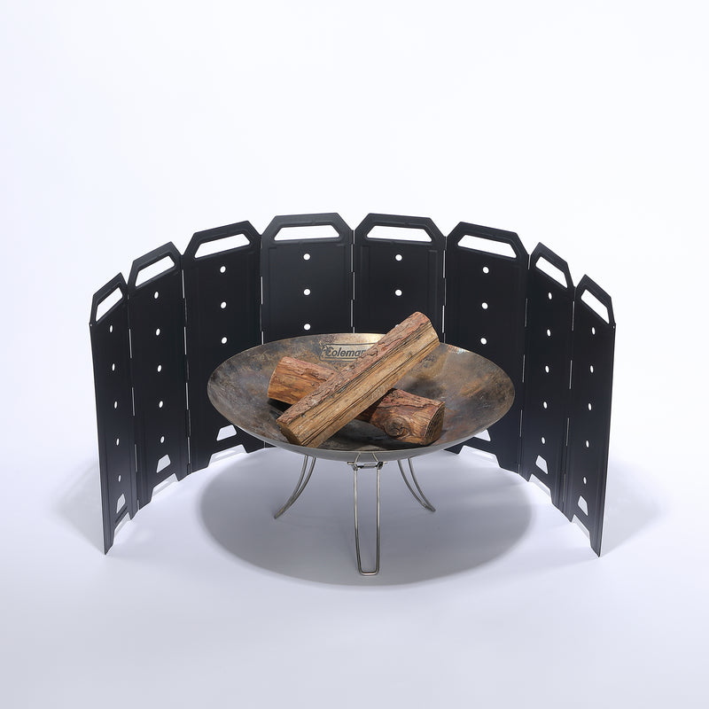 Cargue la imagen en el visor de la galería, Large Folding Steel Fire Pit Windshield Y-40