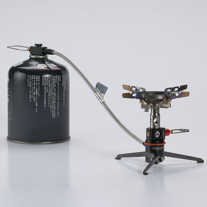 Laden Sie das Bild in Galerie -Viewer, BKZ23-LOD Alpine Gas Stove Extension Valve with Regulator & Foldable Stand
