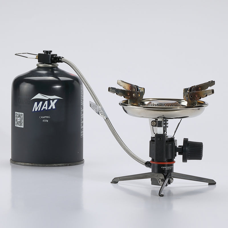 Laden Sie das Bild in Galerie -Viewer, BKZ23-LOD Alpine Gas Stove Extension Valve with Regulator & Foldable Stand