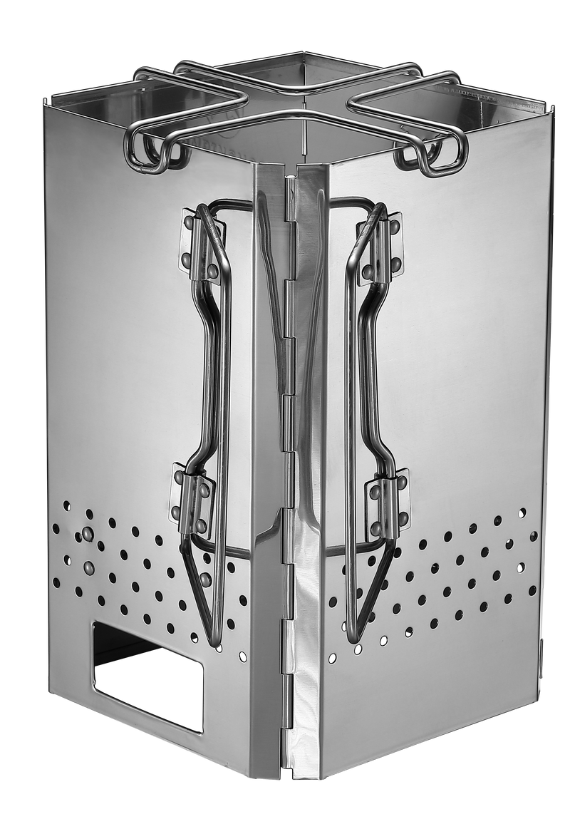 Load image into Gallery viewer, MT-19 Charcoal Chimney Starter, Foldable Stainless Steel BBQ Grill