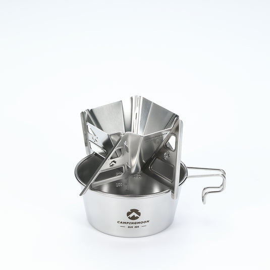 COF-01 Collapsible Stainless Steel Coffee Dripper for Camping, Outdoor