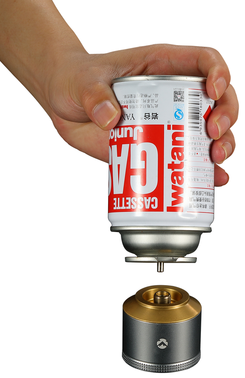 Load image into Gallery viewer, T-1D15 Camping Gas Lantern, Wooden Case Gas Candle with Empty Tank