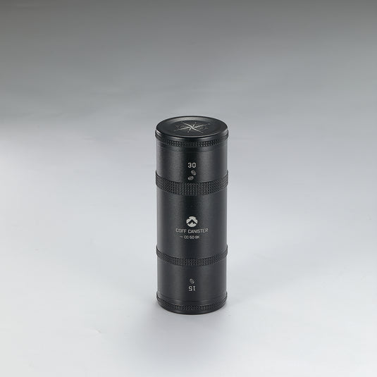 CC-50-BK Coffee Beans Container, Lightweight 2-Layer, S Size, Black