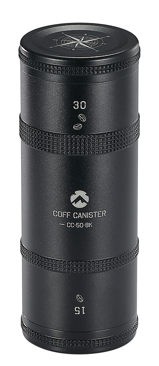 CC-50-BK Coffee Beans Container, Lightweight 2-Layer, S Size, Black