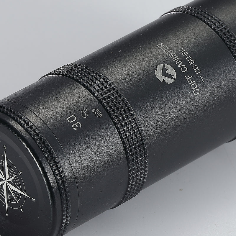 Load image into Gallery viewer, CC-50-BK Coffee Beans Container, Lightweight 2-Layer, S Size, Black