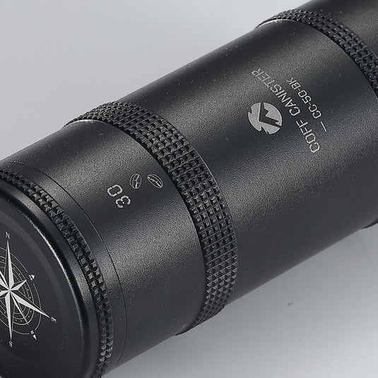 CC-50-BK Coffee Beans Container, Lightweight 2-Layer, S Size, Black