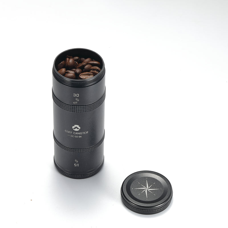 Load image into Gallery viewer, CC-50-BK Coffee Beans Container, Lightweight 2-Layer, S Size, Black