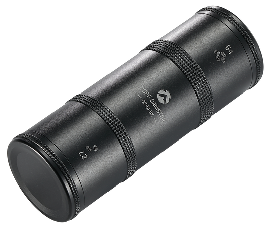 CC-51-BK Coffee Canister, 2-Stage CNC Cutting Duralumin, Black, Stainless Steel