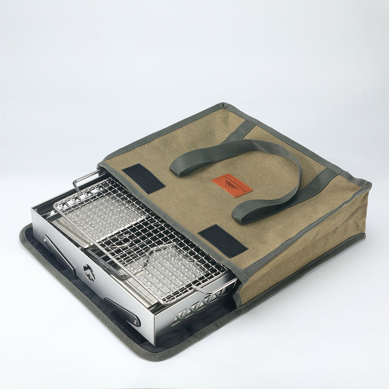 Load image into Gallery viewer, MT-6-LT Portable Small Charcoal Grill Fire Pit, Stainless Steel, Outdoor Cooking