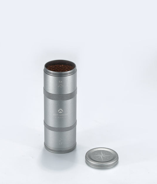 CC-51-H Premium Coffee Canister, 2-Stage CNC Cutting Duralumin