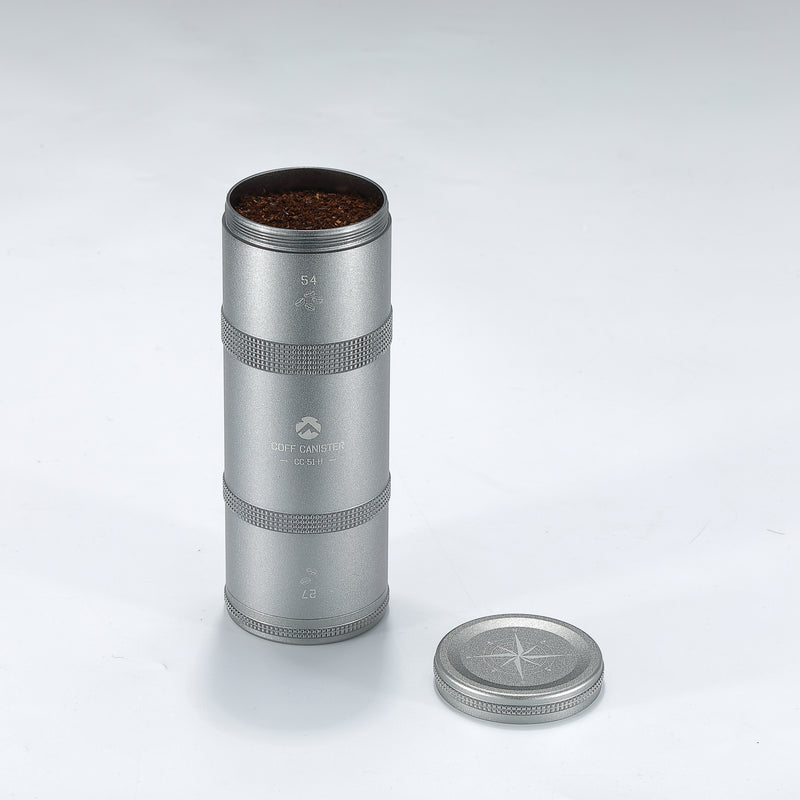 Load image into Gallery viewer, CC-51-H Premium Coffee Canister, 2-Stage CNC Cutting Duralumin