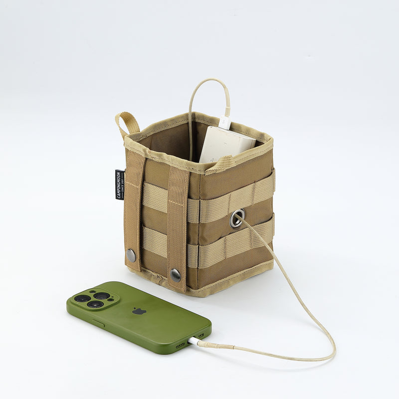 Load image into Gallery viewer, BG-1212 Storage Box Accessory Gear Organizer XS for Camping Chair Tactical Table Field Rack Coyote