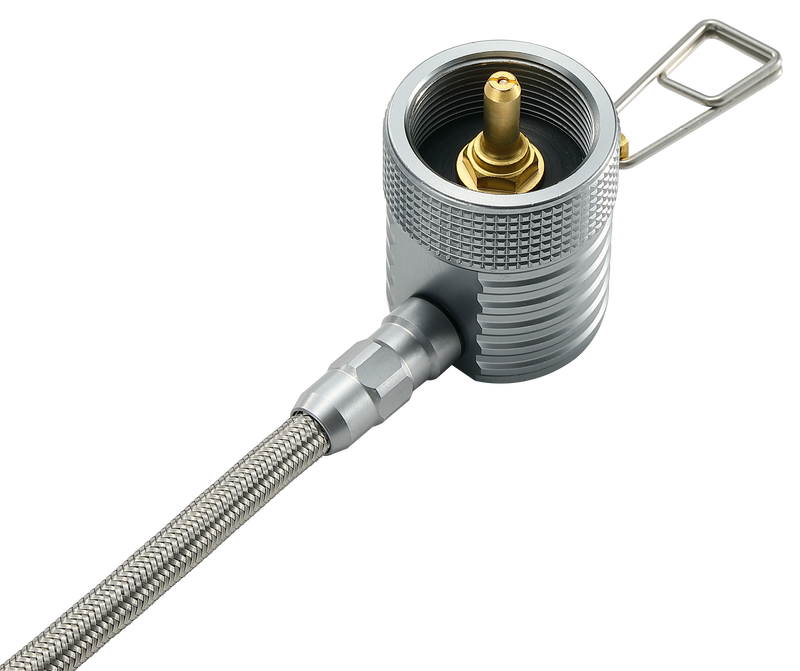 Laden Sie das Bild in Galerie -Viewer, Propangas auf Butan Adapter mit Regler & Schlauch – Aluminium | Z59-CB