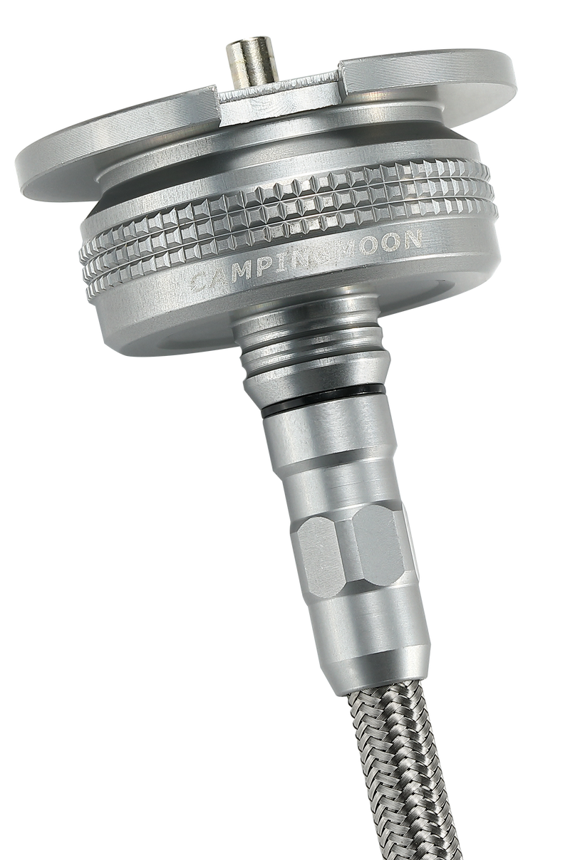 Laden Sie das Bild in Galerie -Viewer, Propangas auf Butan Adapter mit Regler & Schlauch – Aluminium | Z59-CB