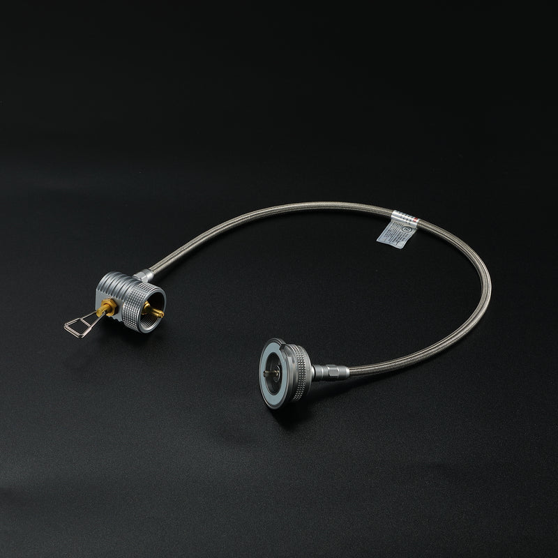 Laden Sie das Bild in Galerie -Viewer, Propangas auf Butan Adapter mit Regler & Schlauch – Aluminium | Z59-CB