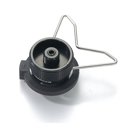 BKZ10 Butane Adapter, Nozzle-Type Camping Canister, Black