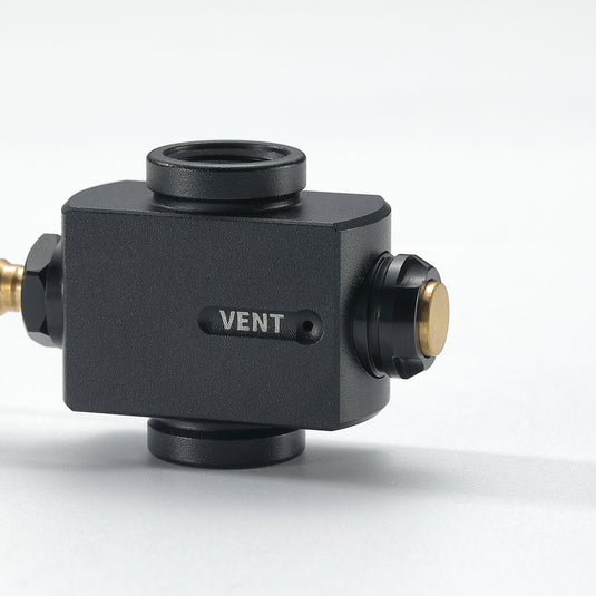 BKZ15 Fuel Canister Refill Adapter for Isobutane Gas, EN417 Lindal Valve, Black